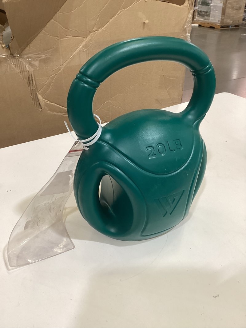 Condition photo showing As Is for runwe 3 handle kettlebells weight - weight for women options 5, 10, 15 and 20 lb for russian twists ab exercise, weightlifting and core fitness exercise home gym [single in sold]