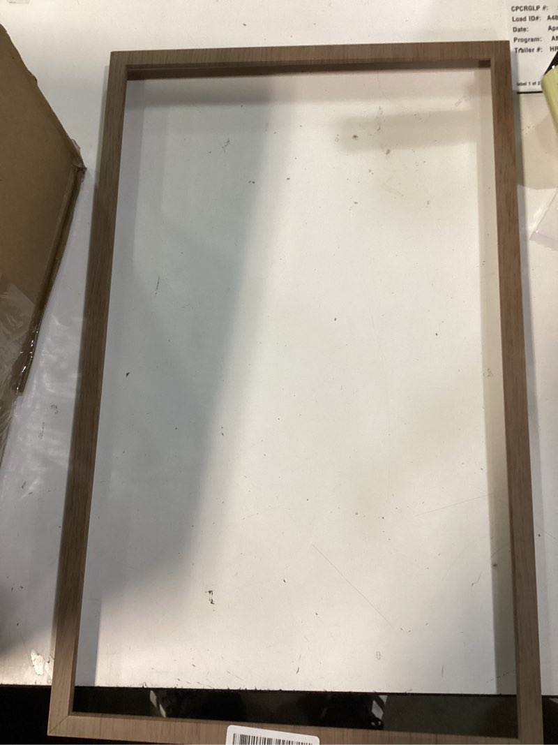 Condition photo showing As Is for made for amazon frame for echo show 21 (2024 release) light brown