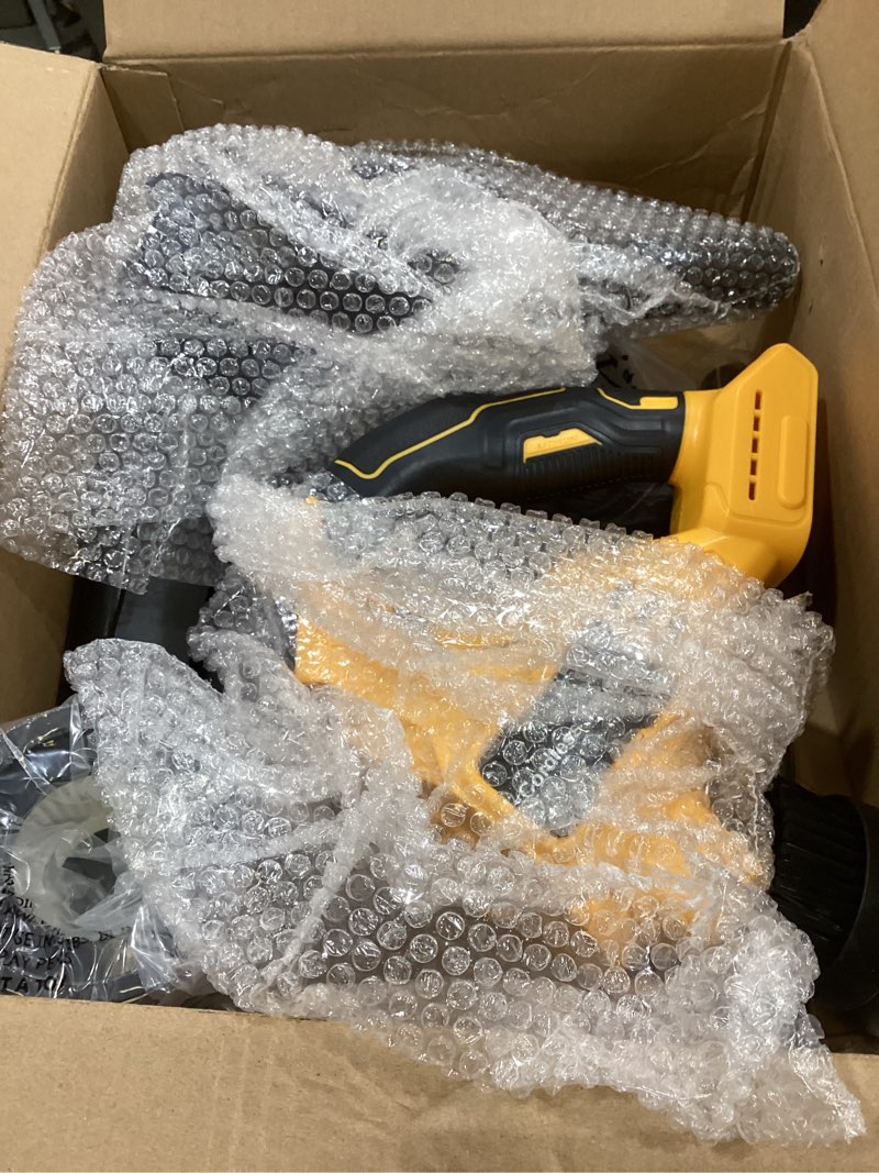 Condition photo showing Good Condition for Cordless Handheld Vacuum Cleaner Compatible with DeWalt 20V Battery, 16000Pa Strong Suction, 2 HEPA Filters & 4 Nozzles, Lightweight Portable Vacuum for Car, Home, Garage – Tool Only for DeWalt 20V Battery