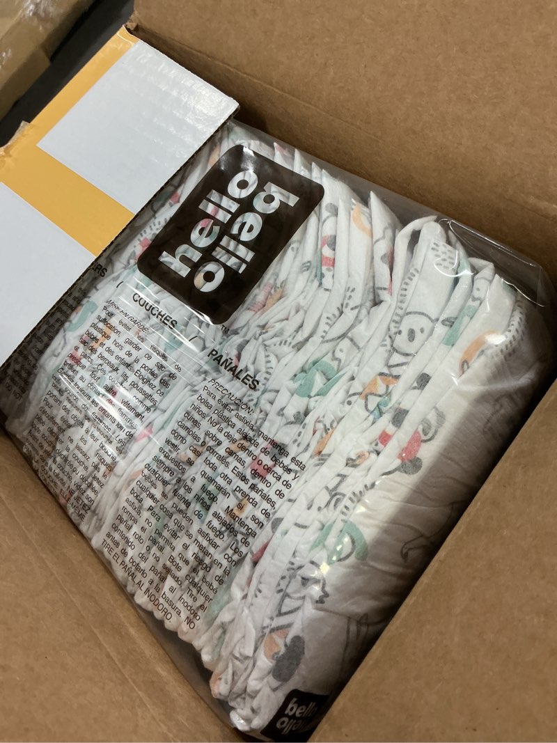 Condition photo showing New/Like New for hello bello premium diapers size 3, capital critters & get in the groove designs, 66ct club box size 3 capital critters & get in the groove