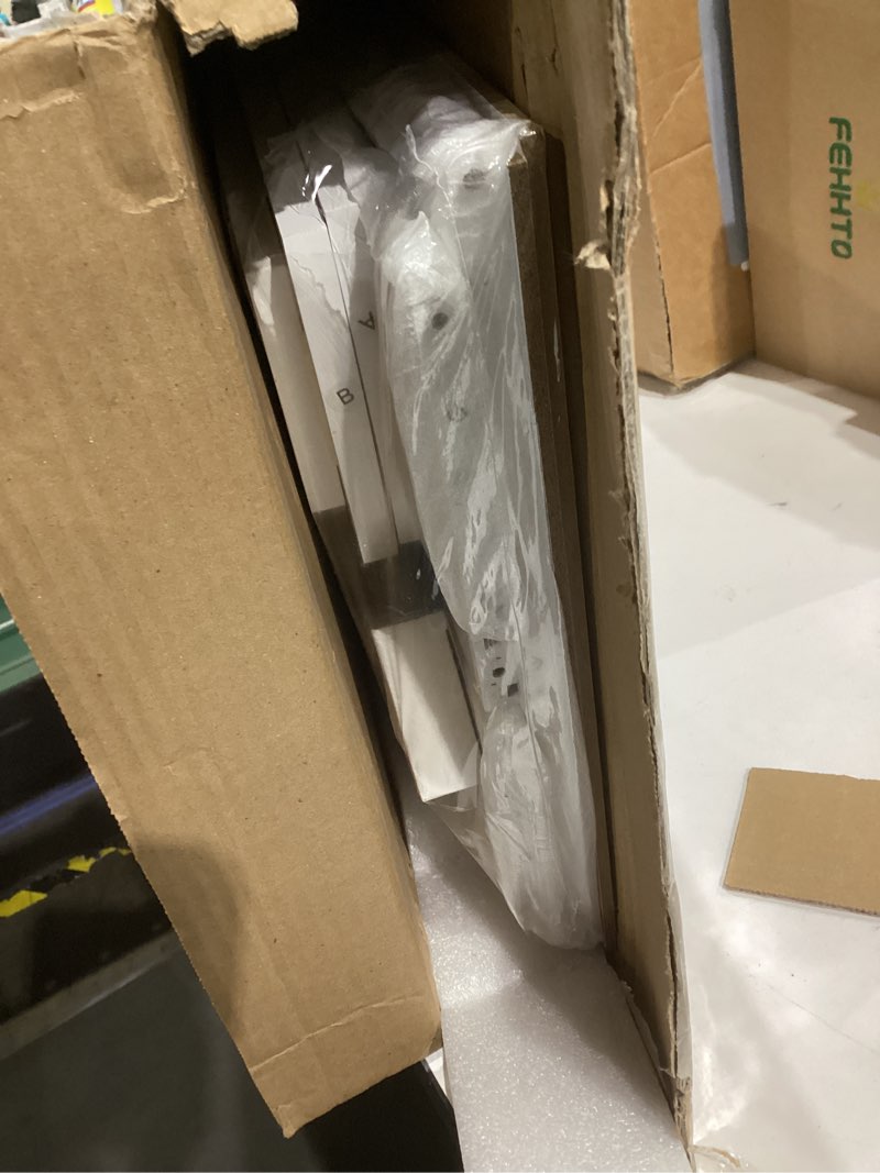 Condition photo showing New/Like New for BMOSU Corner Bread Box for Kitchen Countertop Double Layer Bamboo Wooden Bread box Large Capacity Bread Storage Bin(White, Extra Large) White Extra Large