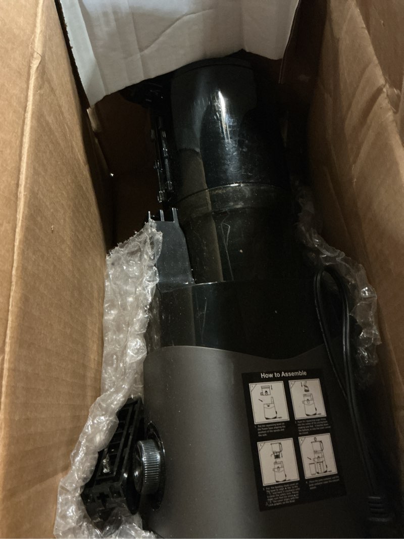 Condition photo showing As Is for Cold Press Juicer, 5.8" Wide Feed Chute Juice Extractor Machine with 400W, High Juice Yield, Slow Masticating Juicer for Whole Vegetables & Fruits, Light Grey