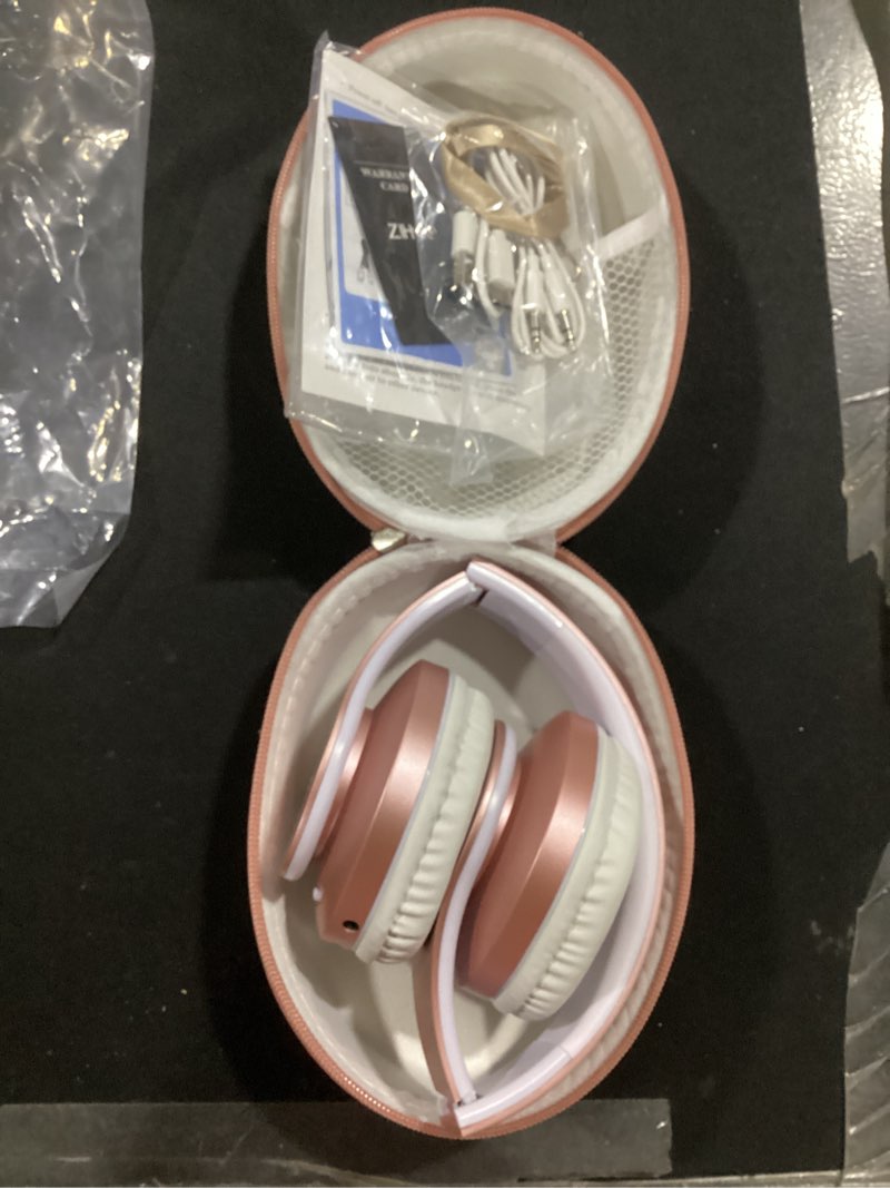 ZIHNIC Bluetooth Headphones Over-Ear, Foldable Wireless and Wired Stereo Headset Micro SD/TF, FM for