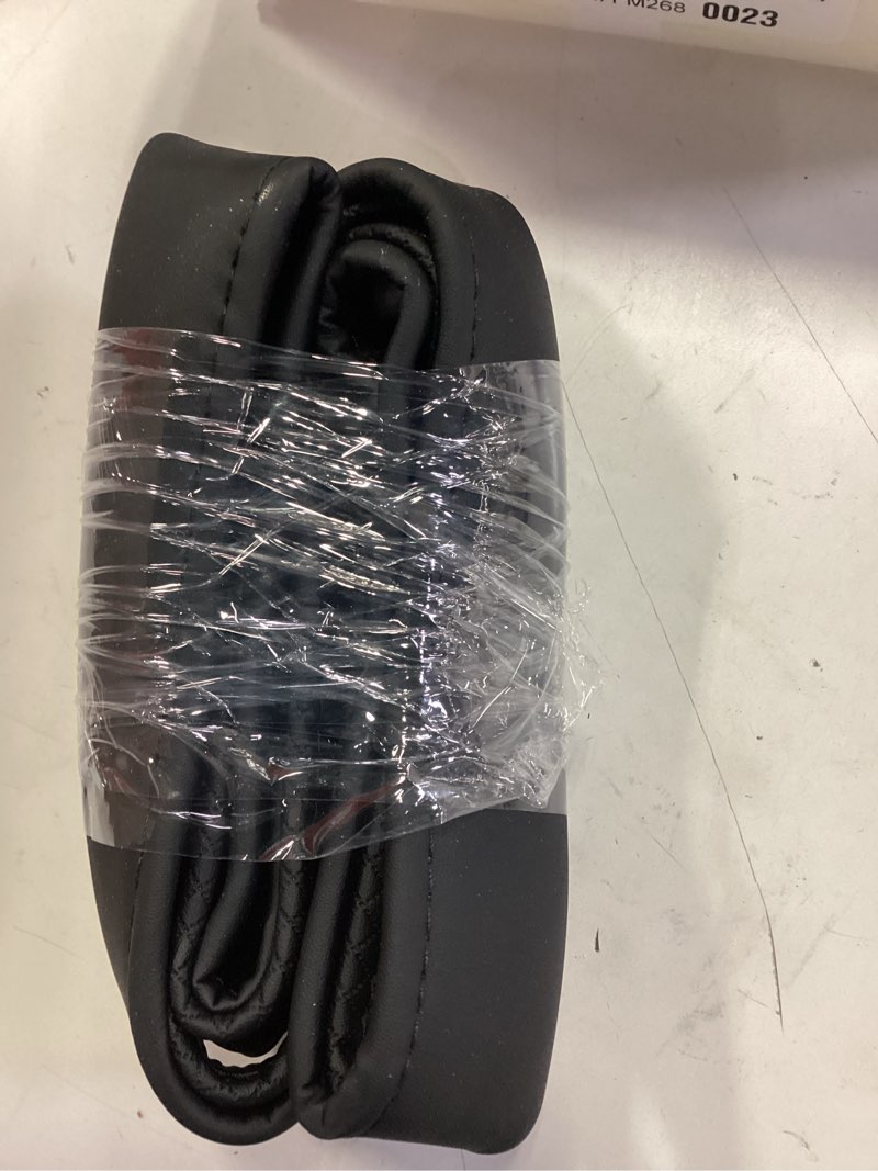 Condition photo showing New/Like New for HOTOR Car Steering Wheel Cover - Universal Car Accessory for Diverse Cars, Leather Cover with Anti-Slip Lining, for Steering Wheel with a Diameter of 14.5"-15",Black Standard Size [14.5"-15"] Black