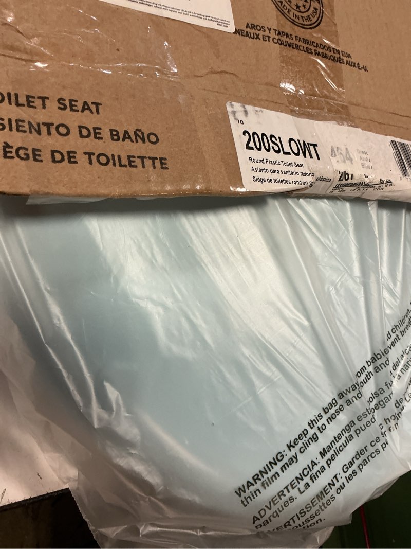 Condition photo showing Good Condition for bemis classic colors slow close toilet seat, easy clean hinges and durable plastic seat, made in usa, round, dresden blue round dresden blue