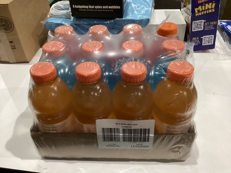 Condition photo showing New/Like New for Gatorade G Zero Thirst Quencher, 3 Flavor Variety Pack, 20oz Bottles (12 Pack) Zero - Fruit Punch Variety Pack 20 Fl Oz (Pack of 12)