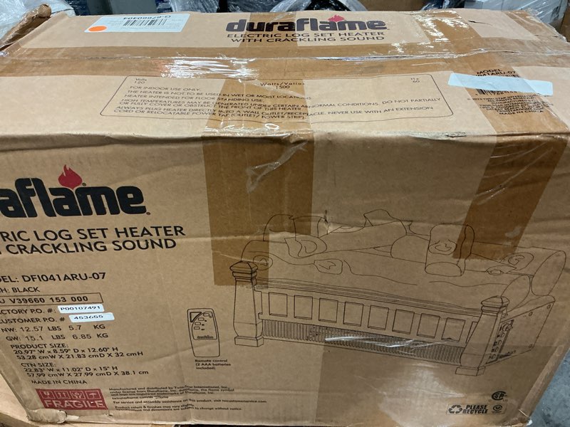Condition photo showing Good Condition for duraflame infrared pine log insert heater with crackle sound pine model dfi041aru-07