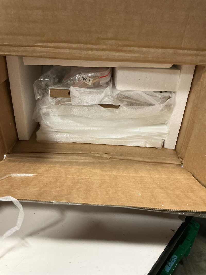 Condition photo showing New/Like New for choochoo bathroom wall cabinet, over the toilet space saver storage cabinet, medicine cabinet with 2 door and adjustable shelves, cupboard white 8.8\"d x 21.1\"w x 24\"h