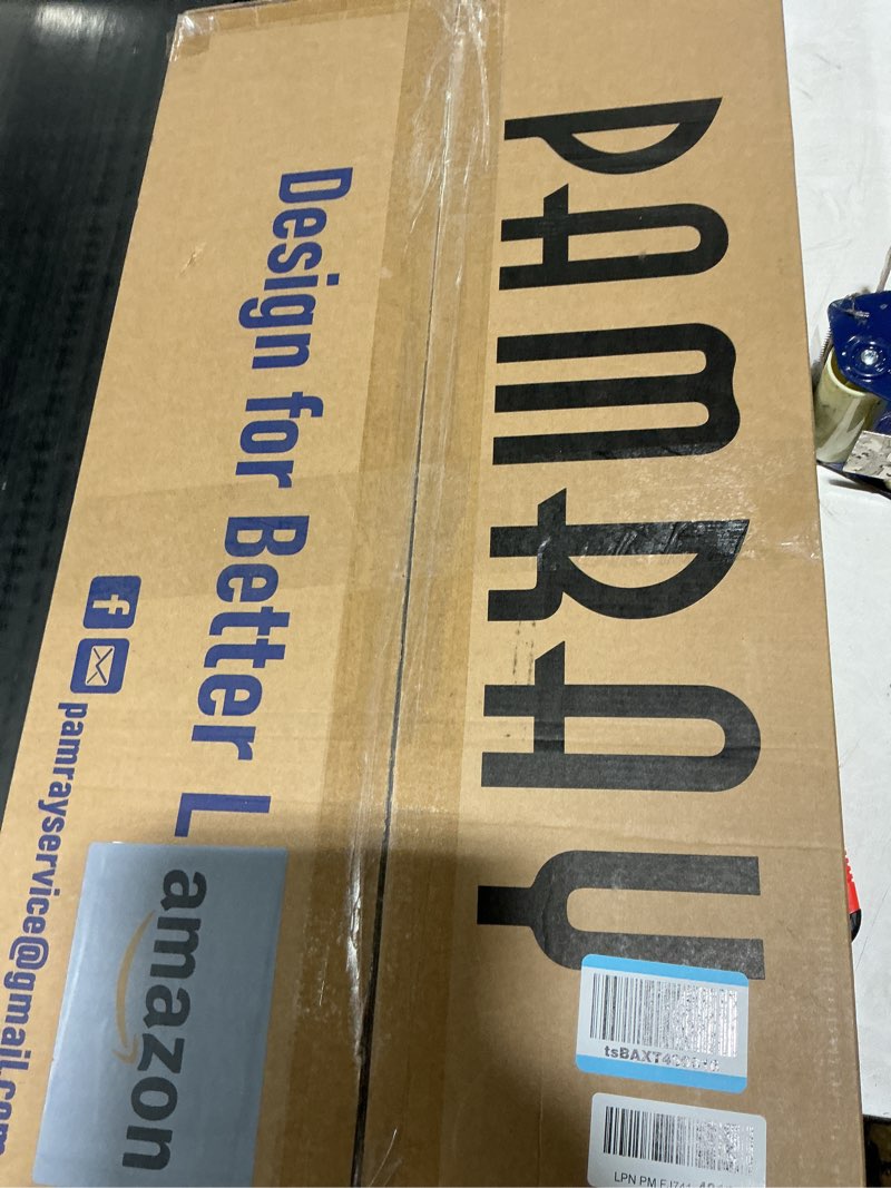 Condition photo showing Good Condition for Pamray 32 Inch Computer Desk with 4 Drawers Small Office Desk for Home Bedroom Study Writing Simple Modern Computer Table Grey Grey 32 inch