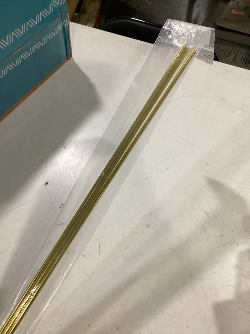 Condition photo showing Good Condition for gallery rails for shelves 3 pcs 1/5" diameter 39.3" length railing rods hardware for glass display cabinet and shelf spindle replacement
