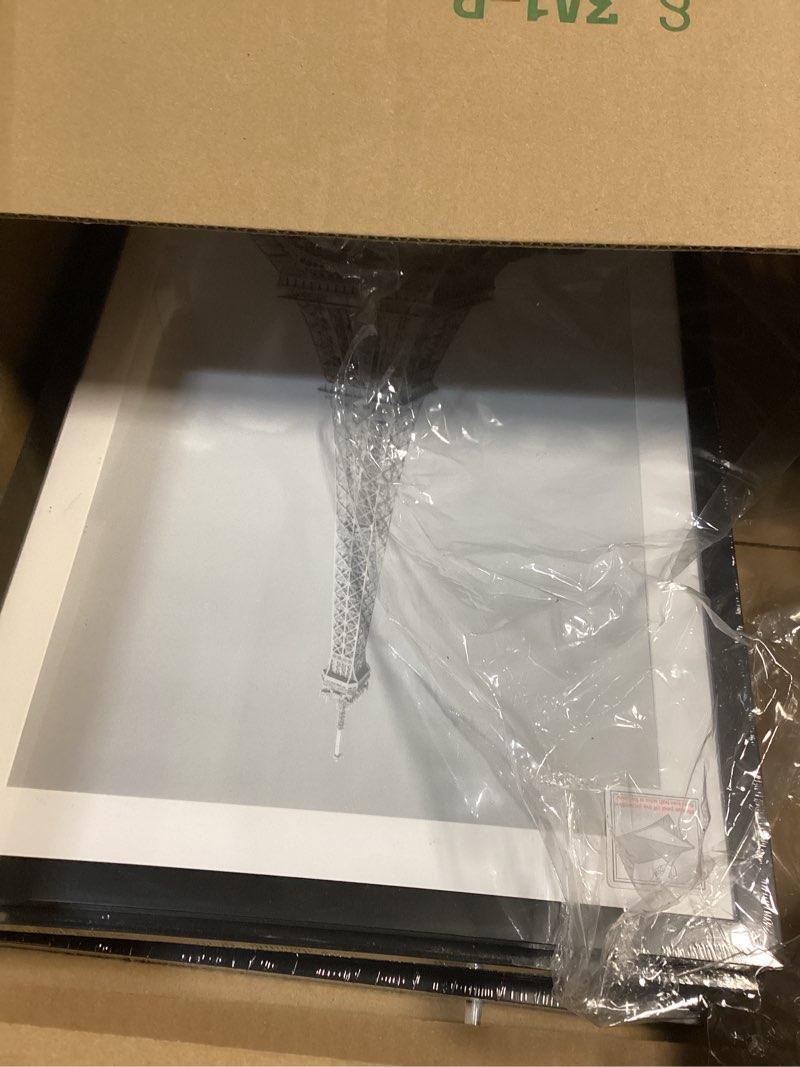 Condition photo showing New/Like New for upsimples 13x19 picture frame set of 5, display pictures 11x17 with mat or 13 x 19 without, wall gallery poster frames, black black 13x19