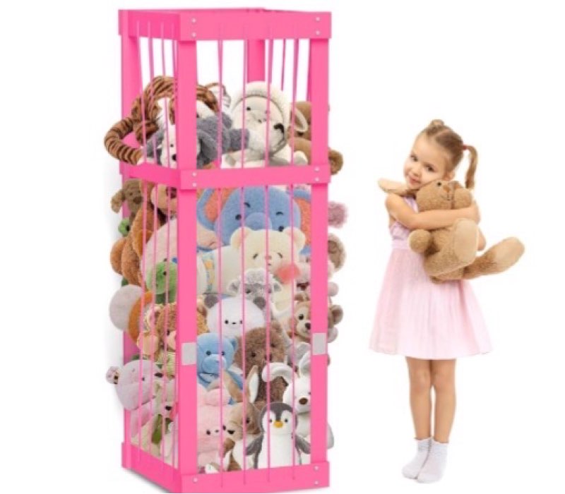 trycooling stuffed animal zoo stuffed animal storage wood plushie storage stuffed animals zoo storag