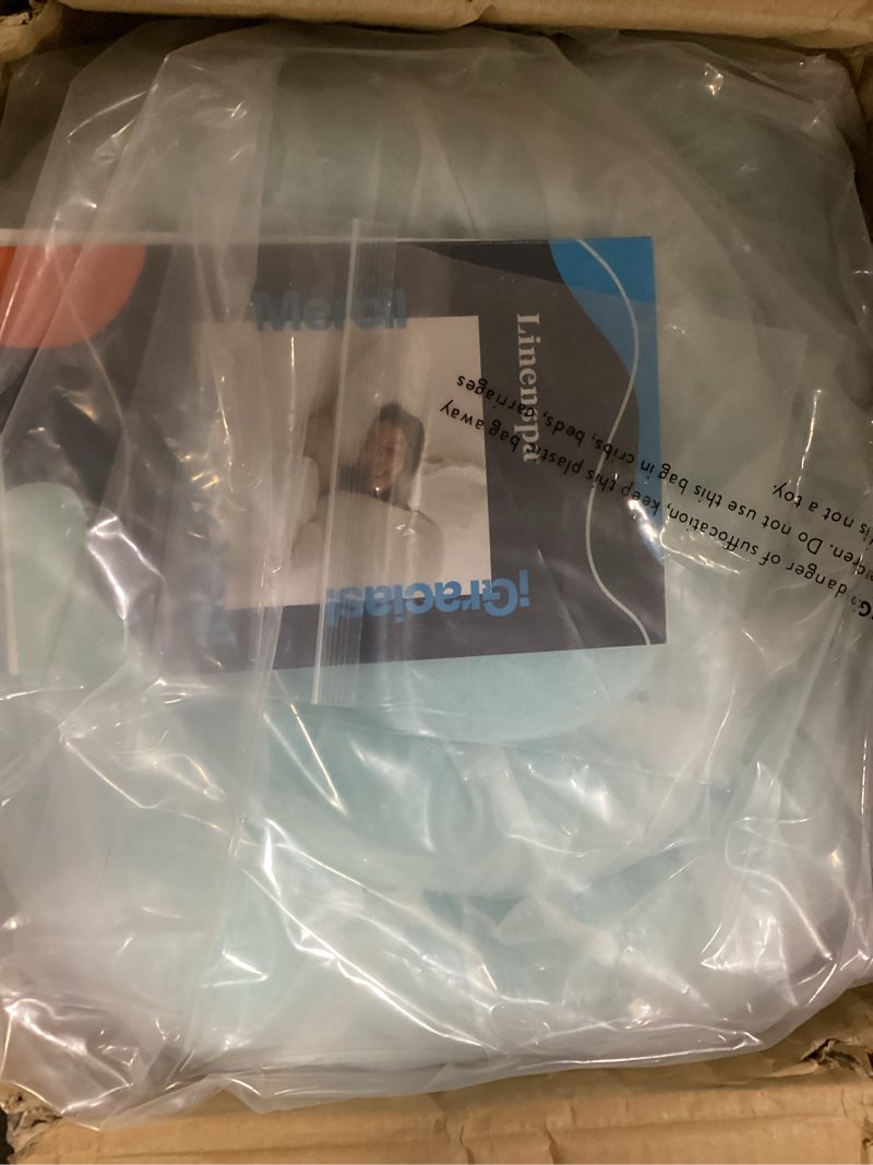 Condition photo showing Good Condition for LINENSPA Memory Foam Mattress Topper - 3 Inch Gel Infused Memory Foam - Plush Feel - Cooling and Pressure Relieving - CertiPUR Certified - Dorm Room Essentials - Queen Size