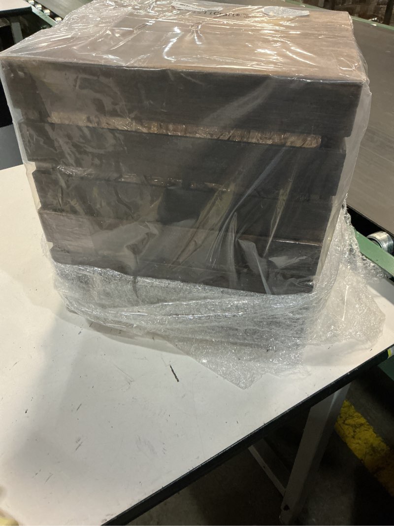 Condition photo showing Good Condition for 6 Pack 13 x 9 x 6 Inch Straw Hay Bale Stack Decoration Set Rustic Wooden Wagon Wheel Natural Hay Bales Boxes Western Cowboy Birthday Decor Photo Booth Props(Brown,Rustic)