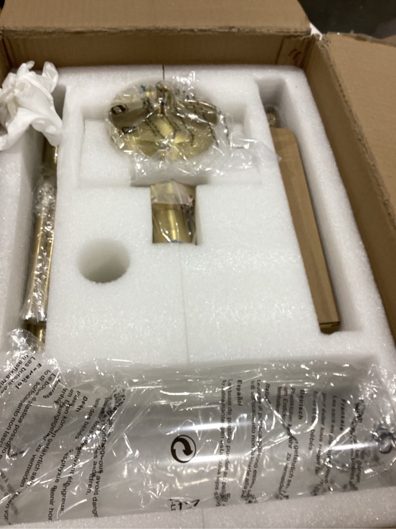 Condition photo showing Good Condition for Mondern Large Gold Kitchen Island Pendant Light, 10 '' W 1-Light Glass and Brass Island Pendant Lights,Dome Pendant Light, for Kitchen,Dining Room,Bathroom,Bar Brass-10-IN