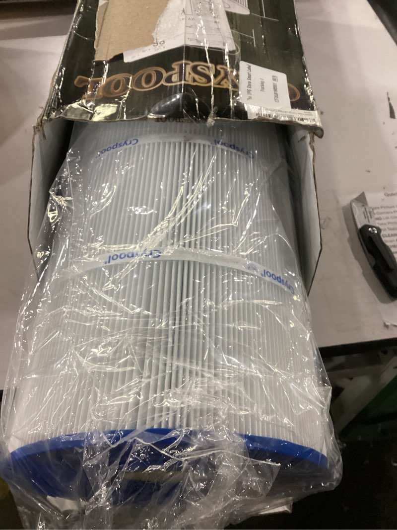 Condition photo showing Good Condition for cryspool® 08055 filter compatible with hayward c1200, cx1200re, pa120, c-8412, ultra-b2, fc-1293, clearwater ii 125, 817-0125n, 120 sq. ft pool filter cartridge, 1 pack