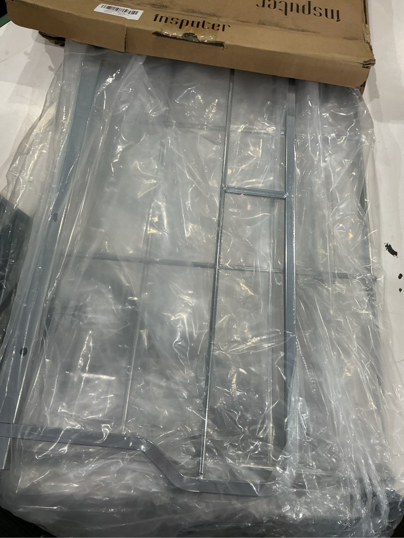 Condition photo showing As Is for pull out trash can shelf with door mounting kit 