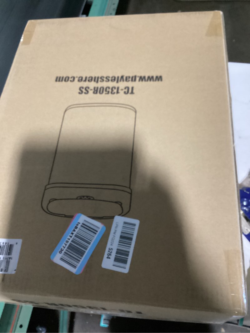 Condition photo showing Good Condition for fdw kitchen trash can for bathroom bedroom home office automatic touch free garbage bin with lid brushed stainless steel rectangular 13 gallon / 50l stainless steel stainless steel