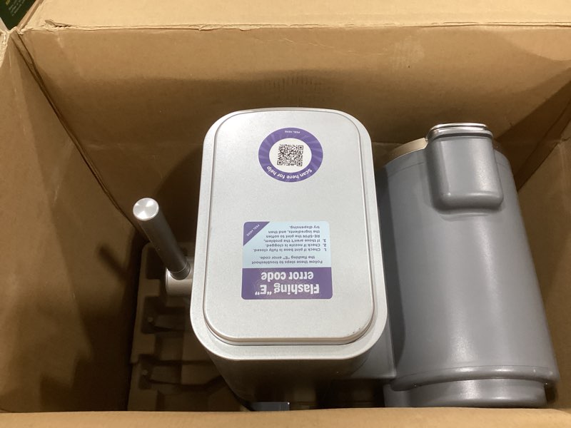 Condition photo showing As Is for ninja creami scoop & swirl ice cream maker, soft serve desserts, sorbet, milkshakes, frozen yogurt and more, 13-in-1 programs, includes handle and two 16 oz 2-in-1 pints, nc701 creami swirl