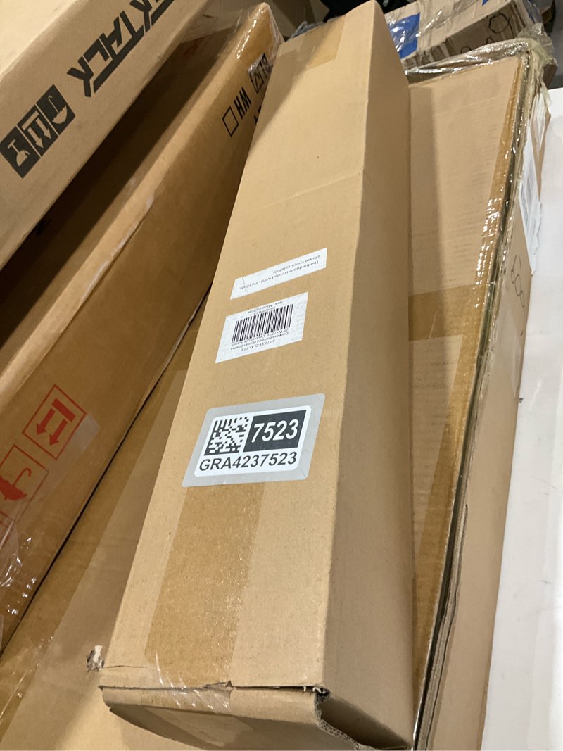 Condition photo showing As Is for LazBlinds No Tools No Drill Cordless Bamboo Roman Shades, Light Filtering Window Treatment, Roll Up Bamboo Blinds for Windows 25'' W x 72'' H, Ceylon Light Russet Light Filtering-ceylon Light Russet 25" W x 72" H