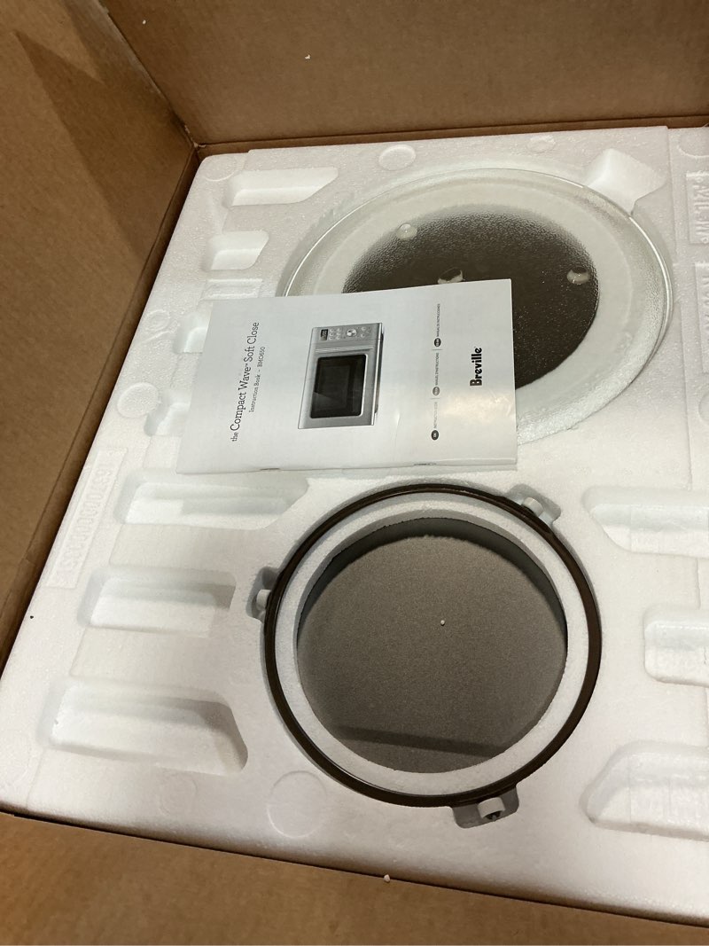 Condition photo showing Good Condition for breville bmo650sil compact wave soft close countertop microwave oven, silver