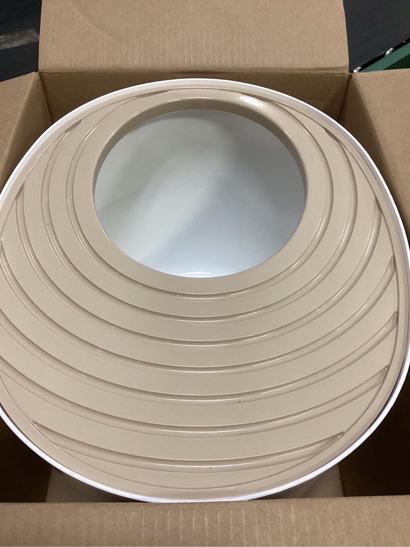 Condition photo showing Good Condition for iris usa cat litter box large top entry with lid enclosed covered hooded design litter catching scatter shield pan dog proof pet proof scoop included odor control for indoor cats kittens beige/white top entry white/beige
