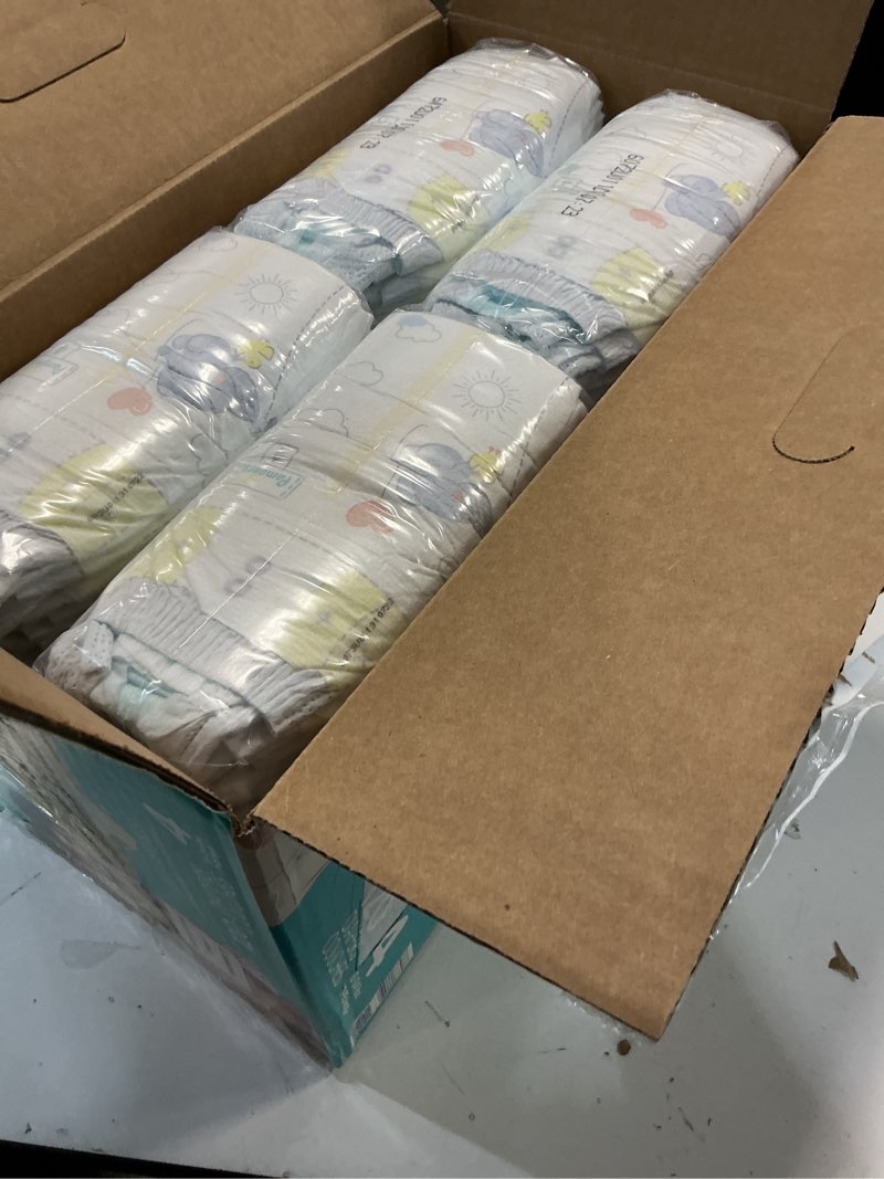 Condition photo showing New/Like New for (size:4)pampers swaddlers diapers, size 4 (15-34 lbs), 120 count, absorbent, keeps baby dry and comfortable, skin safe disposable baby diaper (packaging may vary) size 4 120