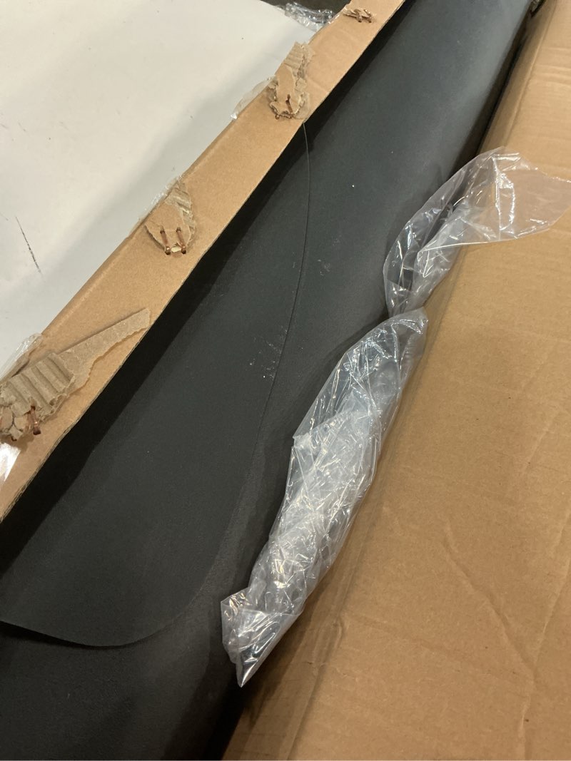 Condition photo showing As Is for Salon Mat for for Hairstylist 3'x5' Barber Shop Anti-Fatigue Salon Standing Chair Mat - Black Semi Circle 1/2" Thick Comfort Salon Mat, Hair Cutting Hairdressing Equipment 3?x5?x1/2"