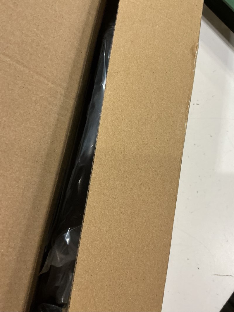 Condition photo showing New/Like New for corner shower curtain rod, [24"-37"] x [24"-37"] l shaped rust proof adjustable 90 degree right angled curved bathroom curtain rod with 12 hooks and ceiling support 24"-37" x 24"-37" matte black
