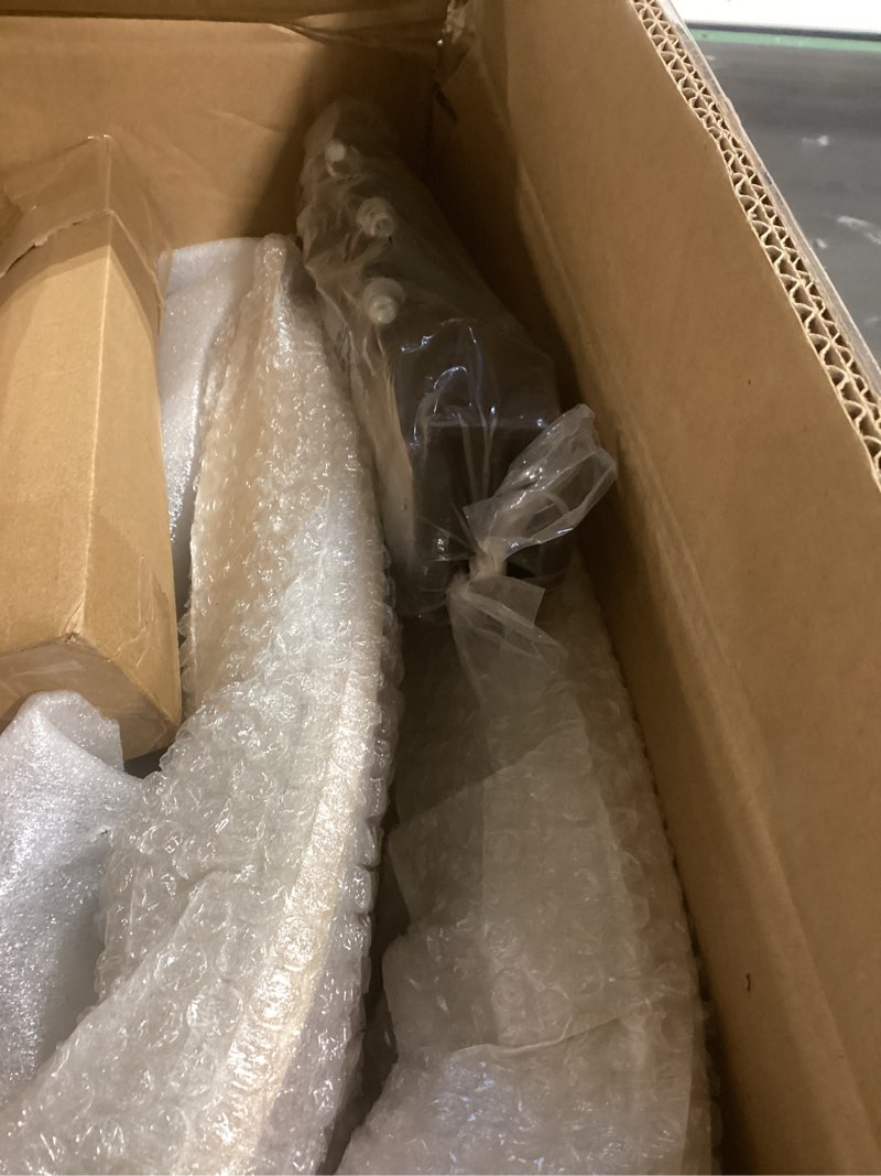 Condition photo showing New/Like New for Armless Desk Chair with 360°Swivel Wheels, Ergonomic Adjustable Height Computer Chair for Home Office,PU Leather with Modern Walnut Drafting Chairs for Office, Reading Nook(Beige)