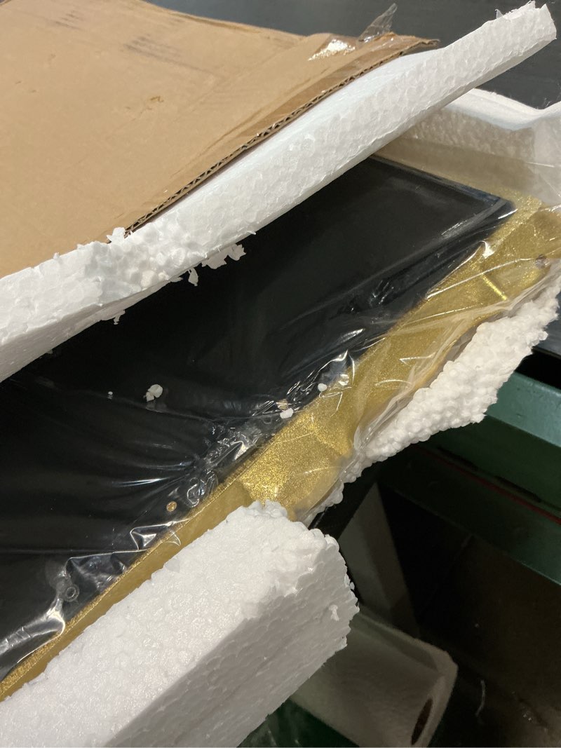 Condition photo showing Good Condition for saysmile vintage 11x14 picture frame gold, textured antique picture frames with embossed flower design, ornate frame for 11x14 photo, resin antique frames tabletop & wall hanging, home decor gold 11x14