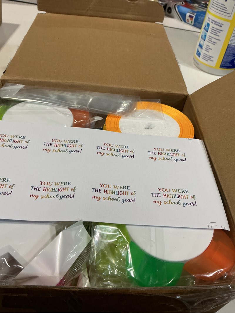Condition photo showing New/Like New for 24 sets back to school gifts bulk star and petals highlighters with cards 5 in 1 fluorescent pens welcome gifts affirmation awards for first day of school party favor gift