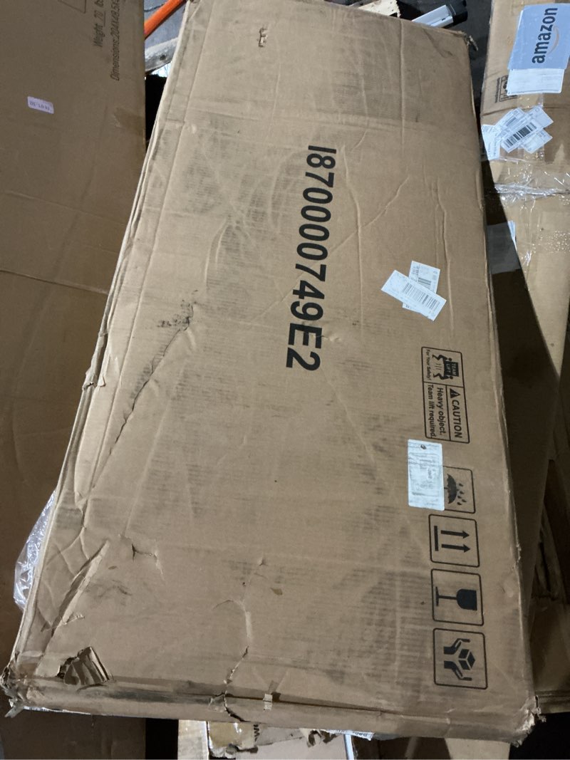 Condition photo showing Good Condition for Feonase Full Size Bed Frame with Luxury Wingback and Fast Charging Station,Full Upholstered Button Tufted Storage Headboard Platform Bed,Sturdy Wooden Slats Support,Easy Assembly,Noise-Free,Light Gray Light Gray Full