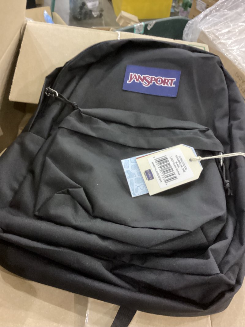 Condition photo showing New/Like New for JanSport SuperBreak One Backpacks - Durable, Lightweight Bookbag with 1 Main Compartment, Front Utility Pocket with Built-in Organizer - Premium Backpack, Black Black One Size
