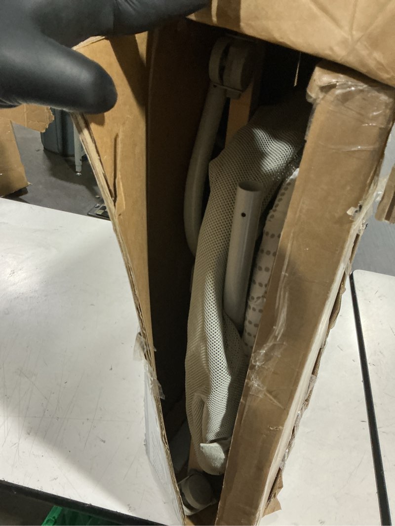 Condition photo showing As Is for skip hop baby bassinet, cozy up 2-in-1 bedside sleeper & bassinet, grey