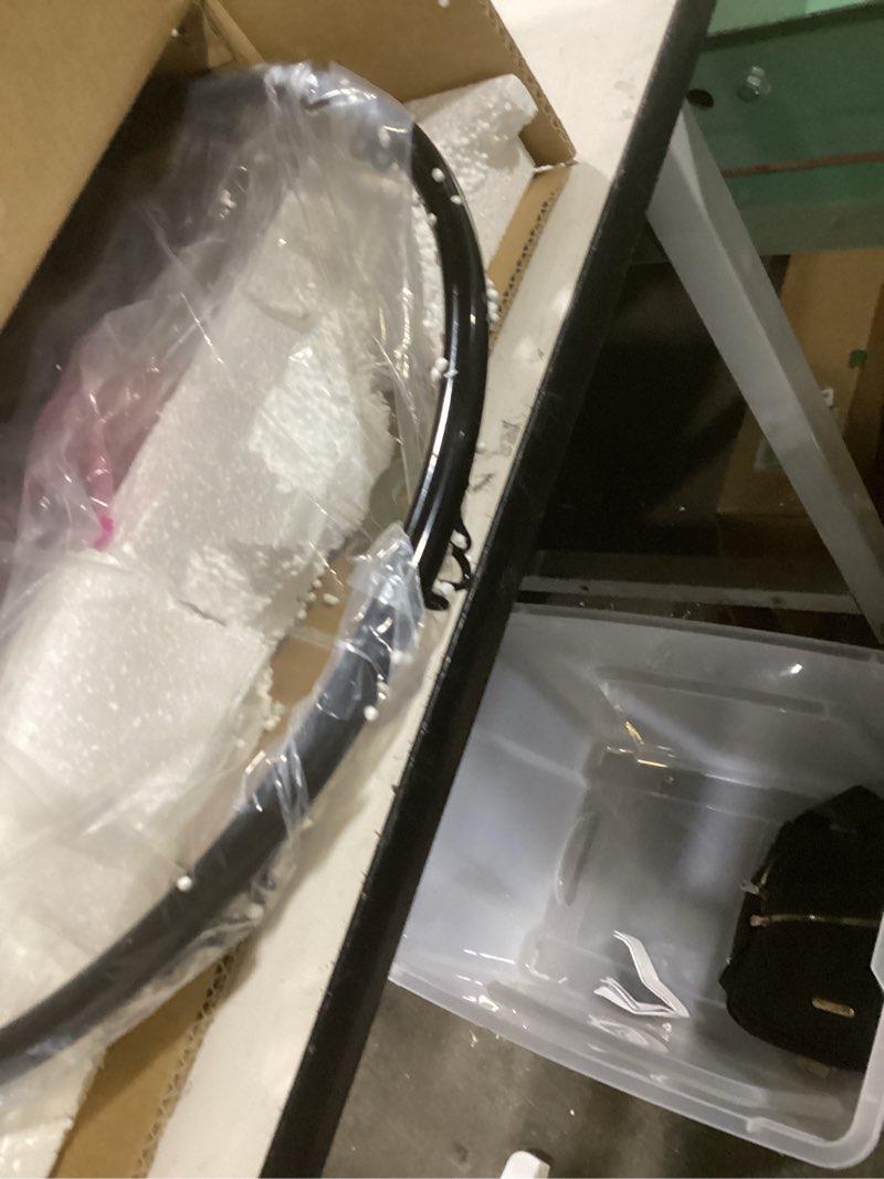 Condition photo showing Good Condition for Spalding Regulation Size 18" Steel Basketball Rim with Net Included | Choose from Fixed or Breakaway | Replacement Rim for Indoor or Outdoor Hoop Breakaway - Slam Jam - Black