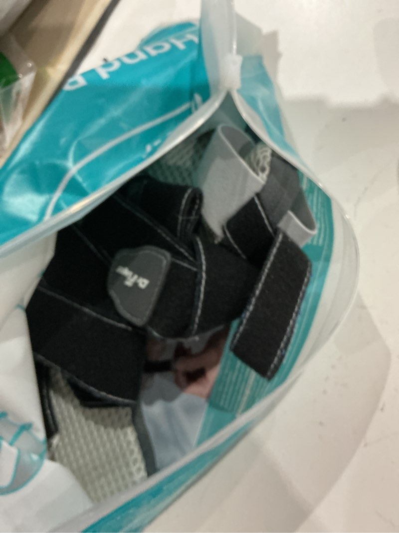 Condition photo showing Good Condition for drfinger stroke hand brace splint for straightening fingers with 5 fingers resting support,prevent fingers curling, dupuytren's contractures, hand spasms, fit right & left, men & women - m grey m