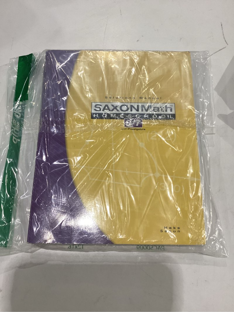 Condition photo showing Good Condition for saxon math 8/7 with prealgebra: solutions manual