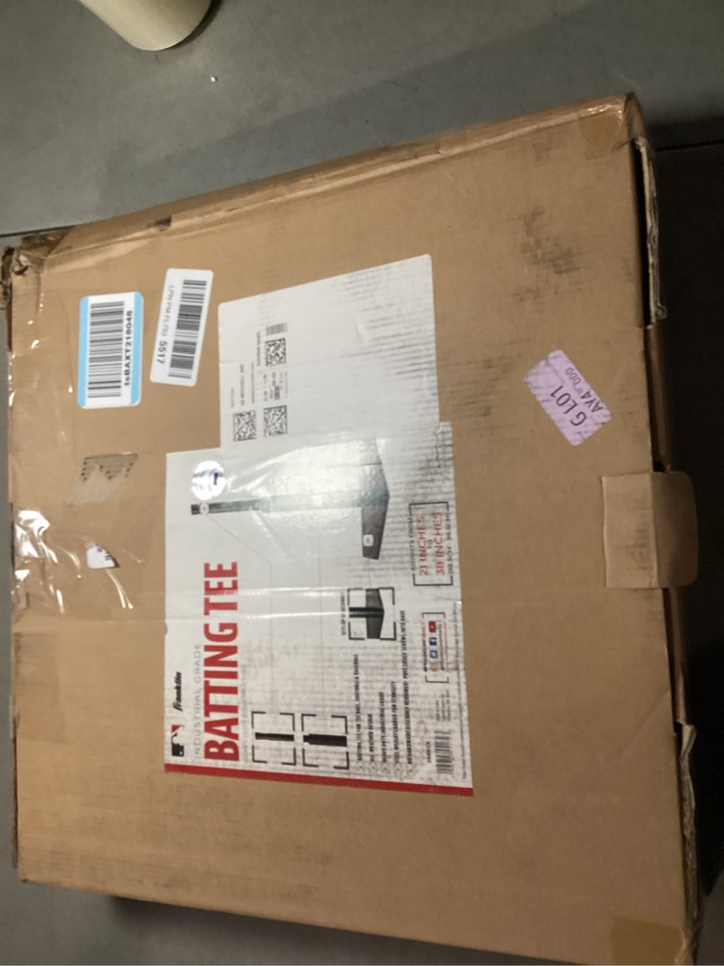 Condition photo showing Good Condition for franklin sports baseball batting tee - hitting tee for baseball, tee ball and softball batting practice - adjustable tee stand - heavy duty batting tee