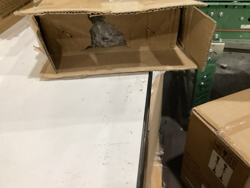 Condition photo showing Good Condition for FEED GARDEN Fireplace Tools Set 5 Pieces Modern 32 Inch Outdoor Wrought Iron Fireplace Accessories Set with Log Holder Poker, Tong, Shovel, Brush, Base, Black