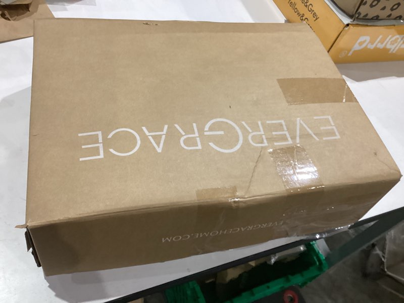 Condition photo showing New/Like New for EVERGRACEHOME Stonewashed Cotton Quilt Set King Size, Ultra Soft Oversized Bedspread Coverlet Set, Lightweight Crinkle Box Stitch Bedding Sets for All Season, with 2 Shams, Mocha Brown King/Cal King (108" x 96") Mocha Brown