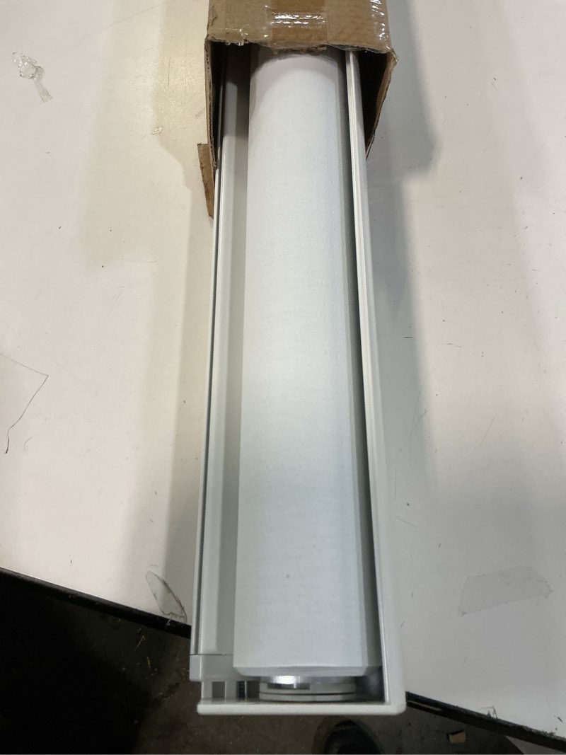 Condition photo showing Good Condition for ChrisDowa Cordless Blackout Roller Shades for Windows, Striped Free-Stop Window Blinds with Privacy, Thermal Insulated Window Shades for Home, Office and Door. White, 33" W x 72" H 33"W x 72"H White