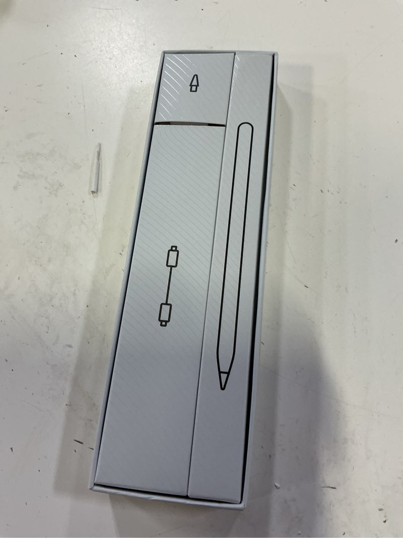 Condition photo showing New/Like New for esr geo digital ipad pencil findmy compatible with apple ipad 2018-2026,with easy shortcuts for apple ipad a16/10/9/8 & air 13/11 & pro 12.9/13/11 & mini 7/6/5,white(no wireless charging)