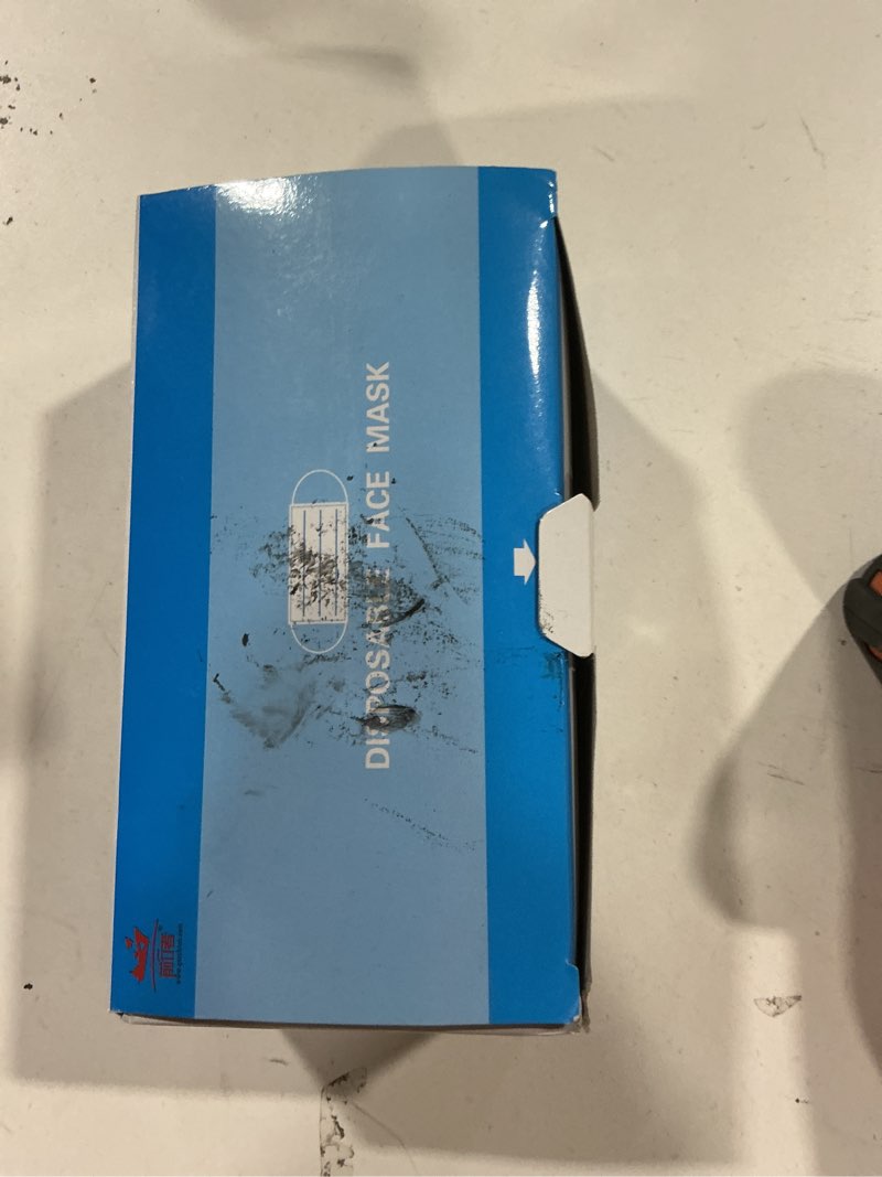 3-Ply_Non-Woven_Mouth_Cover Disposable_Face_Masks with Elastic Ear Loop Blue 50pcs