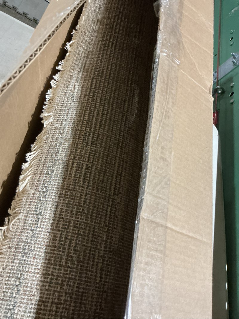 Condition photo showing As Is for Loloi Amber Lewis Molly Collection MOL-04 Navy/Blush 2'-7" x 10'-0" Low Pile Runner Rug