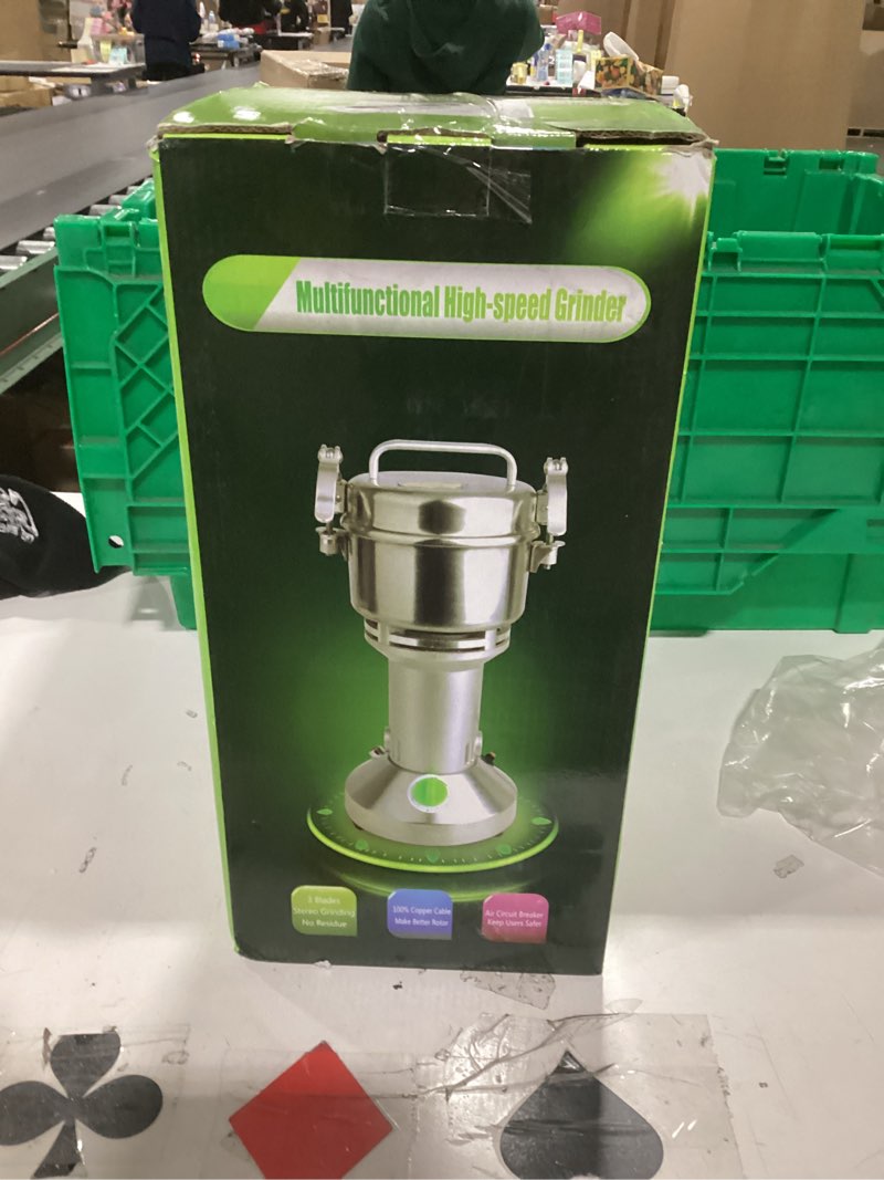 Condition photo showing Good Condition for Grain Grinder Mill 250g Electric Stainless Steel Grain Grinder 1480W High-speed Spice Herb Grinder f