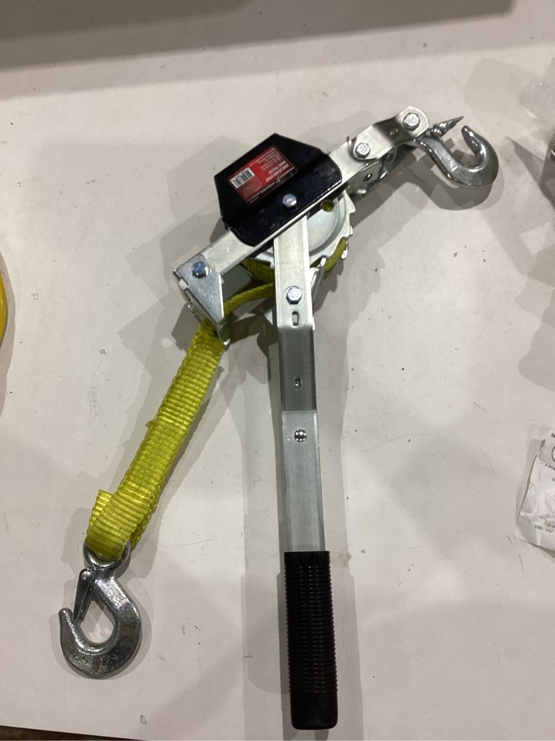 Condition photo showing Good Condition for x-power 2000-lb 8-ft steel cable puller winch