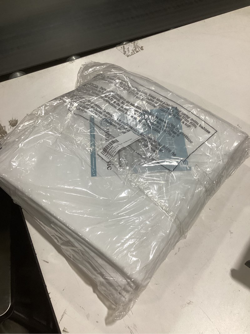 Condition photo showing item condition for ZPECC White Bulk Flat Sheets Only Twin Size 6 Pack, Easy Sort Top Bed Sheet by Color-Coded Hem Threads, Soft Durable Brushed Microfiber Fabric Hotel Airb&bs Essentials for Hosts, 66"x96" Twin White 6