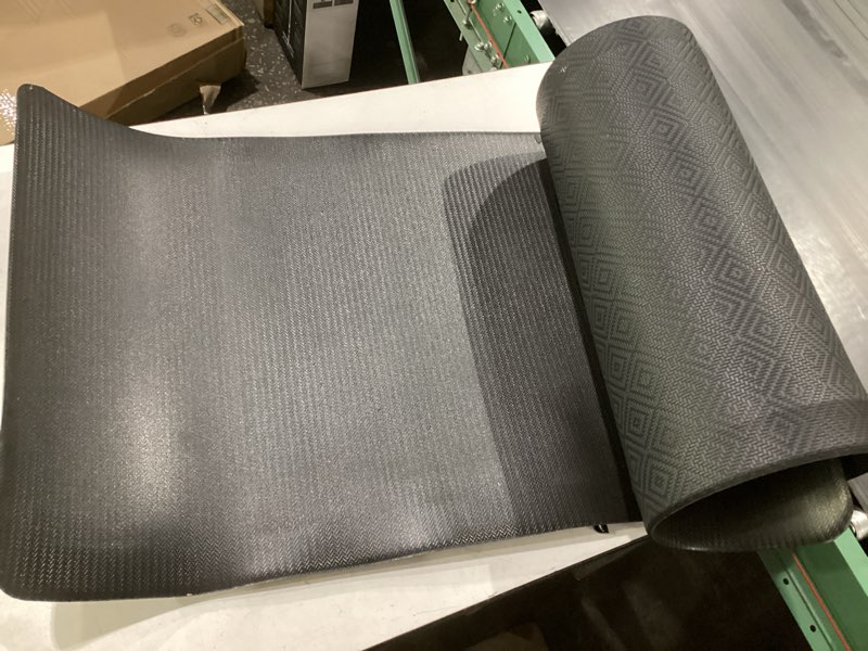 Condition photo showing Good Condition for ophanie kitchen mats for floor, 3/4 inch thick kitchen rugs, 24'' x 70'' anti fatigue standing cushioned mat, waterproof,comfort ergonomic mat for office, home, sink, black non-slip bottom black 70"l x 24"w x 0.8"th