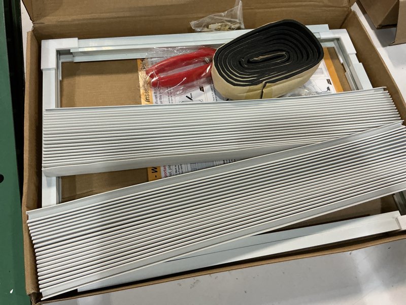 Condition photo showing Good Condition for air jade window air conditioner side panels with frame, adjustable ac side panels for most 5,000 to 14,000 btu window ac units, extra wide window air conditioner panels and frame kit, pack of 2 small - fit 5,000 to 14,000 btu